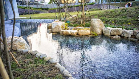 東海大學生活圈精緻住宅水景 清澈水質河流